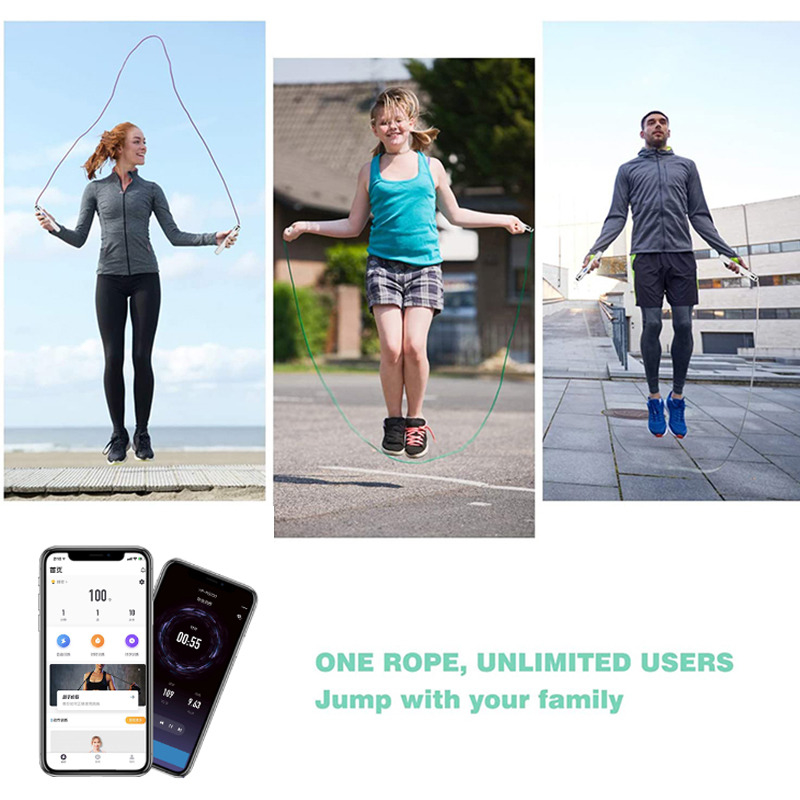 3M Velocità regolabile Smart Digital PVC Jump Rope Smart Jump Rope Regolabile Calorimetro per esercizi