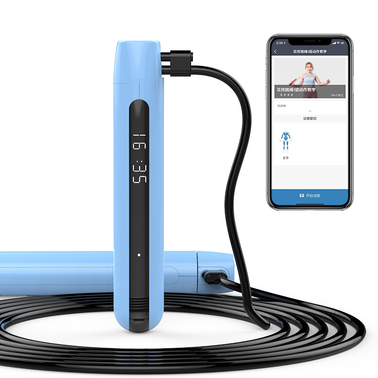 3M Velocità regolabile Smart Digital PVC Jump Rope Smart Jump Rope Regolabile Calorimetro per esercizi
