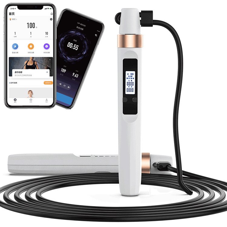 Regolabile caricato filo d'acciaio di supporto salto corda Smart Sport Home Fitness Counter