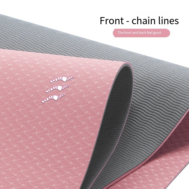 Logo personalizzato TPE Yoga e Pilates Mat di Urich Modello EG0146 colore rosa 173cm Lunghezza