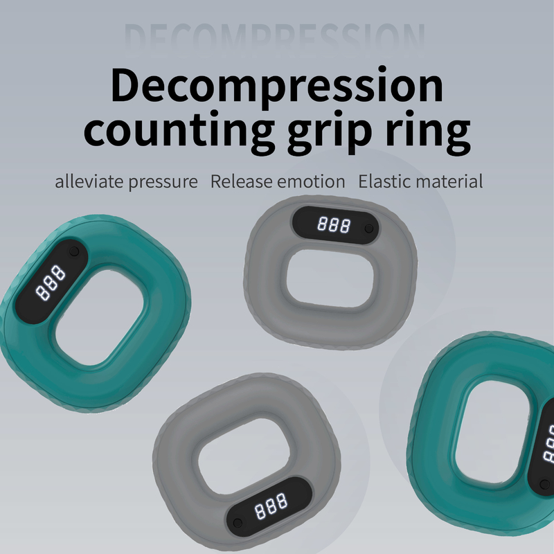 Anello di forza di presa in silicone Rehabilitation del dito allenamento pneumatico a mano Apparecchi di forza di presa Uomini e donne Fortezza dell'avambraccio
