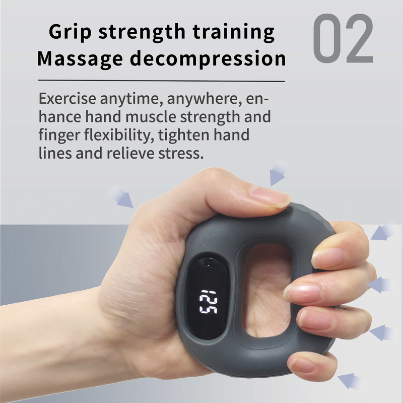 Anello di forza di presa in silicone Rehabilitation del dito allenamento pneumatico a mano Apparecchi di forza di presa Uomini e donne Fortezza dell'avambraccio