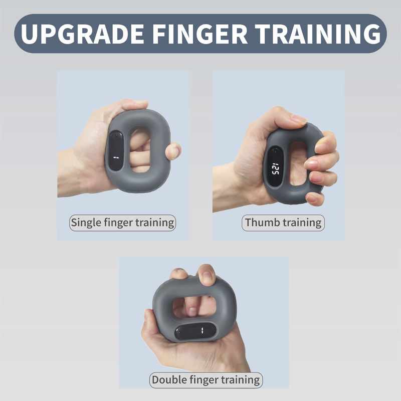 Anello di forza di presa in silicone Rehabilitation del dito allenamento pneumatico a mano Apparecchi di forza di presa Uomini e donne Fortezza dell'avambraccio