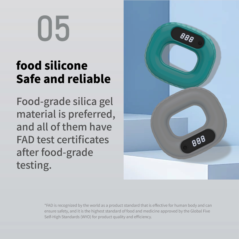 Anello di forza di presa in silicone Rehabilitation del dito allenamento pneumatico a mano Apparecchi di forza di presa Uomini e donne Fortezza dell'avambraccio