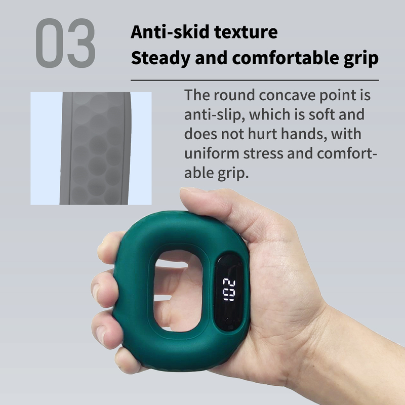 Anello di forza di presa in silicone Rehabilitation del dito allenamento pneumatico a mano Apparecchi di forza di presa Uomini e donne Fortezza dell'avambraccio