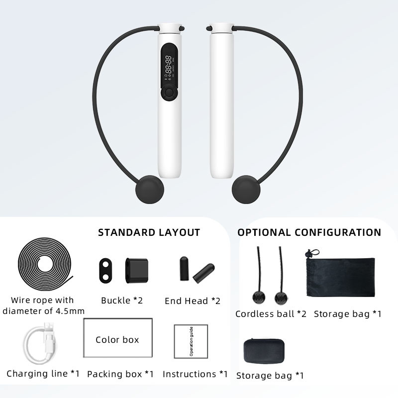 Bluetooth Cordless Jump Rope Esercizio fisico per perdere peso